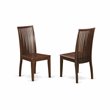 Pemberly Row 5-Piece Mahogany Dining Table Set with Slat-Back Chairs