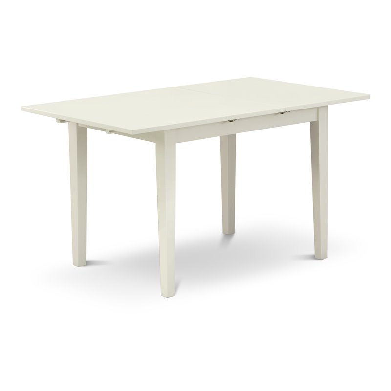 Pemberly Row 3-Piece Kitchen Table Set in Linen White Finish