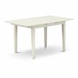 Pemberly Row 3-Piece Kitchen Table Set in Linen White Finish