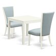 Pemberly Row 3-Piece Wood Dining Room Set with Upholstered Chairs
