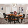Pemberly Row 9-Piece Wood Dining Set with Black and Cherry Finish