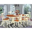 Pemberly Row 7-Piece Dining Set with Table and Wood Chairs in Cherry