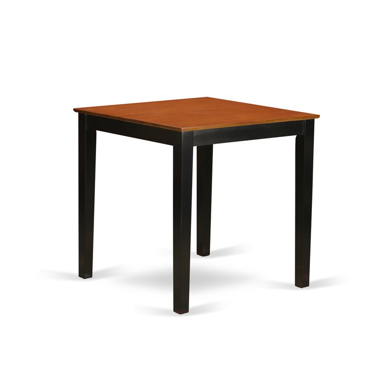 Pemberly Row 5-Piece Wood Dining Table Set in Black and Cherry