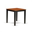 Pemberly Row 5-Piece Wood Dining Table Set in Black and Cherry