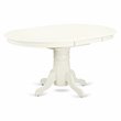 Pemberly Row 7-Piece Wood Dining Set with Linen Upholstered Chairs