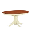 Pemberly Row 7-Piece Dining Set with Cherry Seats in Buttermilk and Cherry