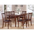 Pemberly Row 7-Piece Mahogany Dining Set with Extendable Leaf