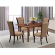 Pemberly Row 5-Piece Wood Table and Dining Chairs Set in Mahogany