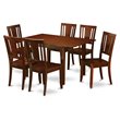 Pemberly Row 7-Piece Wood Dining Table Set with Mahogany Finish