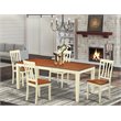 Pemberly Row 5-Piece Wood Dinette Set with Buttermilk/Cherry Finish