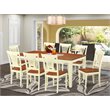 Pemberly Row 9-Piece Wood Dining Room Set in Buttermilk/Cherry Finish