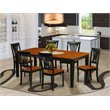 Pemberly Row 7-Piece Wood Dining Set with Black/Cherry Finish