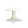 Pemberly Row 3-Piece Dining Set with Parson Chairs in White/Pink Flamingo