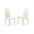 Pemberly Row 5-Piece Wooden Round Dining Set with Linen White Finish