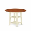 Pemberly Row 5-Piece Dining Set with Slat Back in Buttermilk/Cherry Finish