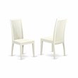 Pemberly Row 7-Piece Asian Wood Kitchen Set with Wooden Chairs in White