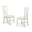 Pemberly Row 5-Piece Wood Table and Dining Chair Set in Linen White