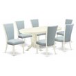 Pemberly Row 7-Piece Dining Set with Upholstered Chairs and Butterfly Leaf