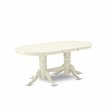 Pemberly Row 7-Piece Wood Dining Set with Fabric Seats in Linen White