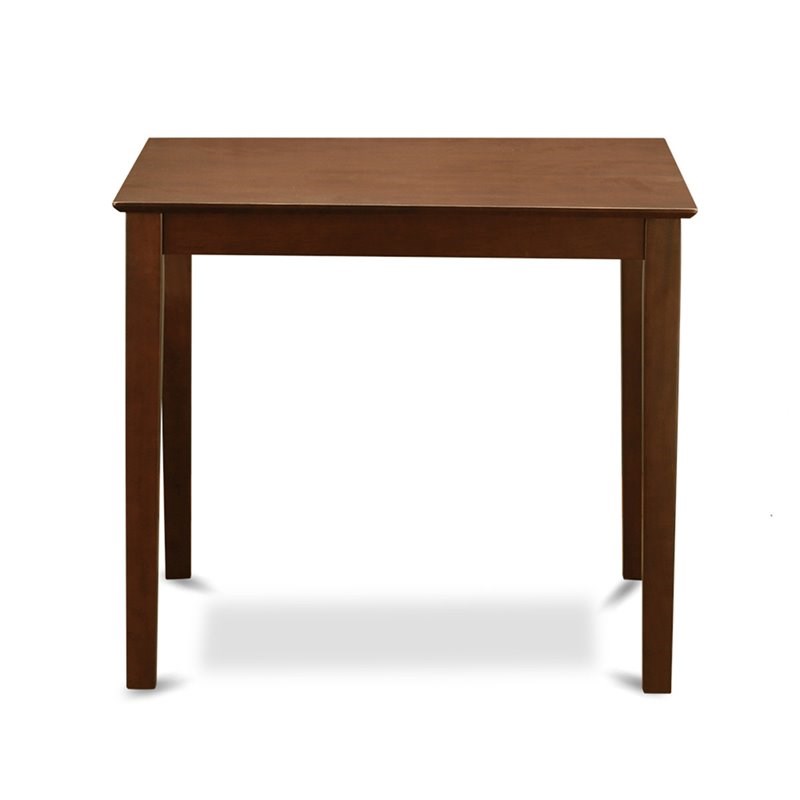 Pemberly Row 5-Piece Dining Set with Faux Leather Seats in Mahogany