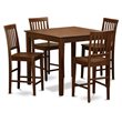 Pemberly Row 5-Piece Wood Dining Room Set with Mahogany Finish