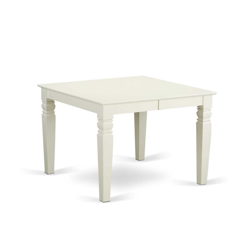 Pemberly Row 5-Piece Dining Set with Wood Table and Linen Fabric Chairs