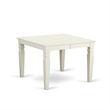 Pemberly Row 5-Piece Dining Set with Wood Table and Linen Fabric Chairs