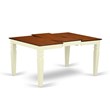 Pemberly Row 5-Piece Wood Dining Set in Buttermilk & Cherry Finish