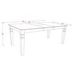 Pemberly Row 5-Piece Wood Dining Set in Buttermilk & Cherry Finish