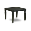 Pemberly Row 5-Piece Dining Set with Stacking Chairs in Black Finish