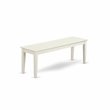 Pemberly Row 6-Piece Wood Dining Table Set in Linen White Finish