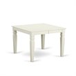 Pemberly Row 7-Piece Wood Dining Set with Fabric Seats in Linen White