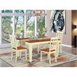 Pemberly Row 5-Piece Wood Kitchen Set with Buttermilk/Cherry Finish