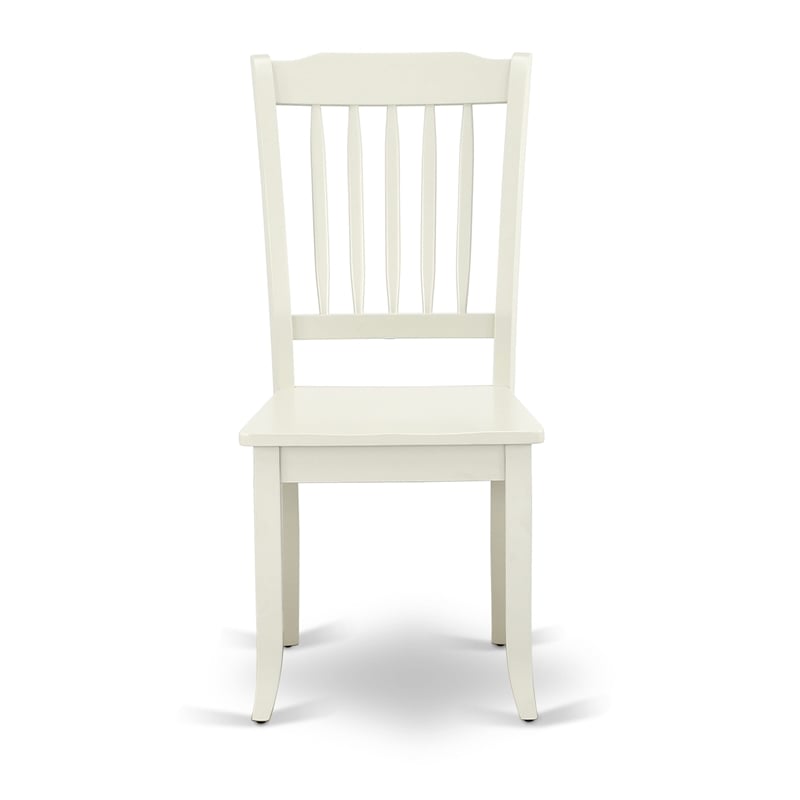 Pemberly Row 6-Piece Wood Dining Set with Bench in Linen White Finish