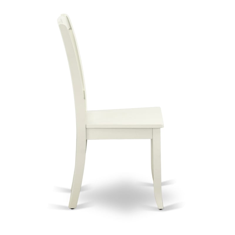 Pemberly Row 6-Piece Wood Dining Set with Bench in Linen White Finish