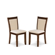 Pemberly Row 5-Piece Dining Room Set in Walnut with Upholstered Chairs