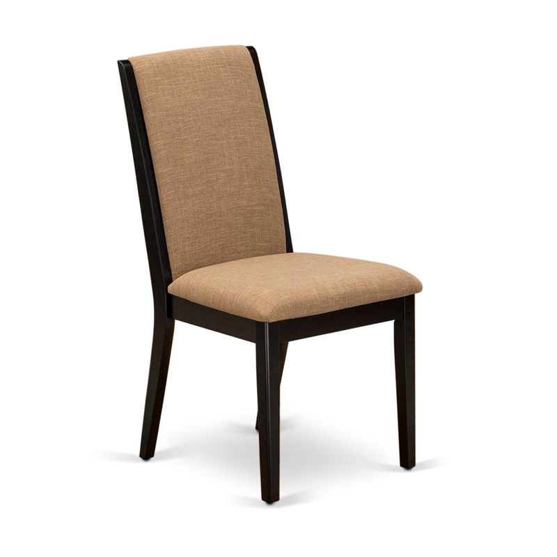 Pemberly Row Table with 4 Light Sable Chairs in Cherry and Black Finish