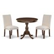Pemberly Row 3-Piece Dining Set with Mahogany Table and Chairs