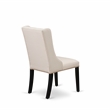 Pemberly Row 5-Piece Dining Set with Round Table and Tufted Chairs in Black