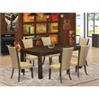 Pemberly Row 7-Piece Wood Dining Set in Distressed Jacobean Finish