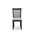 Pemberly Row 9-Piece Rubberwood Dining Set in Shitake Gray and Cement