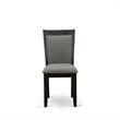 Pemberly Row 9-Piece Rubberwood Dining Set in White & Gray Upholstery