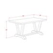 Pemberly Row 3-Piece Wood Dining Table Set in Distressed Jacobean
