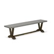 Pemberly Row 6-Piece Wood Dining Table Set with Jacobean Finish
