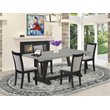 Pemberly Row 5-Piece Acacia Wood Dining Set in Multi-Color Finish