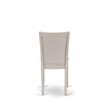 Pemberly Row 6-Piece Asian Wood Dining Set in White/Cream/Cement Finish