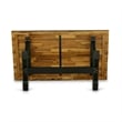 Pemberly Row 5-Piece Modern Dining Set in Distressed Jacobean