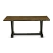 Pemberly Row 5-Piece Modern Dining Set in Distressed Jacobean