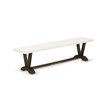 Pemberly Row 6-Piece Wood Dining Table Set in Jacobean and Black