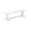 Pemberly Row 6-Piece Rubber Wood Dining Set with High Back in White/Gray